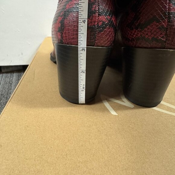 Zodiac “Dawson” Red & Black Snakeskin Western Boots | Size 9.5M | NEW - Picture 7 of 10